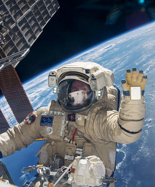 Astronaut aboard the ISS